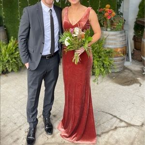 Revelry Dakota Terracotta Dress